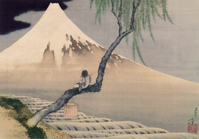 Boy-On-Mt--Fuji--by-Katsushika-Hokusai--
